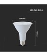 E27 11W LED-lampa PAR30 - 40° spridning