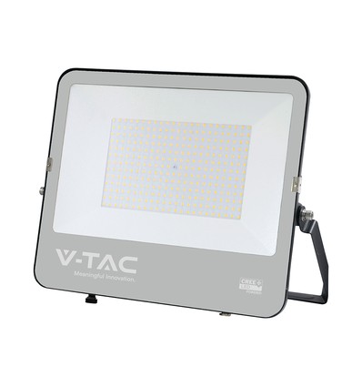 Vt-44201 projektör 200W - med CREE-chip, 1m kabel, 6500K, svart hus, 135lm/W, 6 års garanti, IP65