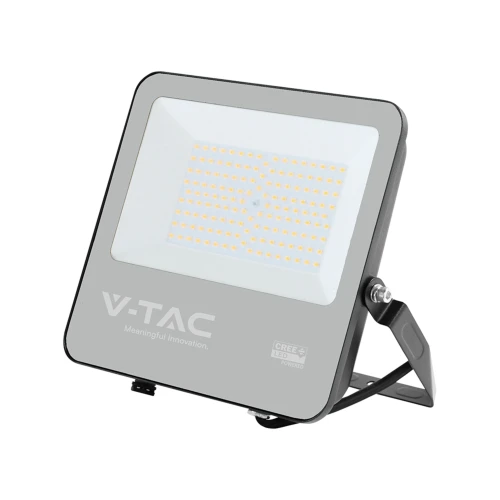 100W LED strålkastare - 135lm/W, CREE LED chip, IP65, svart, 6 års garanti