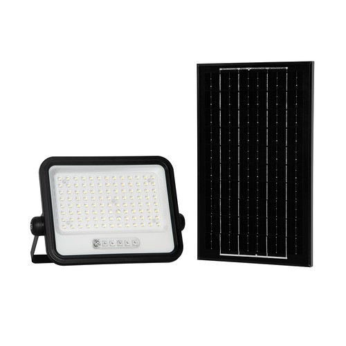 10W Solcells LED strålkastare - 1700lm, IP65, med solcell och sensor