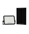 VT-204W LED projektor 200W - med solpanel, CCT: 7in1, svart hus, med batteriindikator, IP65
