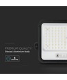 VT-204W LED projektor 200W - med solpanel, CCT: 7in1, svart hus, med batteriindikator, IP65