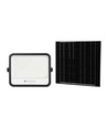 VT-404W LED projektor 400W - med solpanel, CCT: 7-i-1, svart hus, batteriindikator, IP65