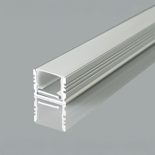 2000 mm VT-71005 monteringssats - diffusor för LED-remsa yta, 17x14 mm, silver