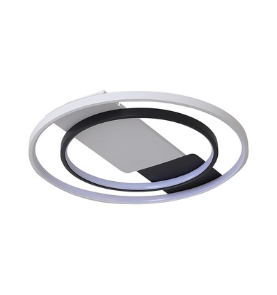 505x50mm VT-7736 taklampa 36W LED - dekorativ, 3-i-1, vit + svart, med IR fjärrkontroll