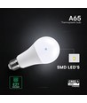 A65 VT-2017 LED 17W E27 - plastlampa, Cree-chip, 4000K, 200°, 6 års garanti