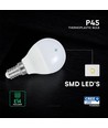 P45 Vt-270 Led 6,5W E14 - plastlampa, Cree-chip, 4000K, 6 års garanti