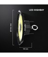 100W LED high bay, 135-160lm/W - CREE Chip, IP65, 90 grader, 6 års garanti