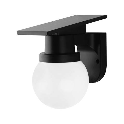 VT-11149CCT LED vägglampa 0,9W - sol, 3-i-1, svart, IP54, med fjärrkontroll