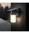 0,9W Solara LED vägglampa med solcell - IP54, svart, 120lm, 3-i-1 CCT, inkl. fjärrkontroll