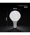 E14 3,7W LED klotlampa - P45, 320lm, plast, CREE chip, 6 års garanti