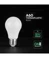 E27 9W LED lampa - A60, 806lm, ersätter 60W, vit plast