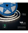 10m 12W/m LED-strip, 168 LED per meter - 24V, IP20, 140lm/W, SMD2835