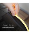 10m 12W/m LED-strip, 168 LED per meter - 24V, IP20, 140lm/W, SMD2835