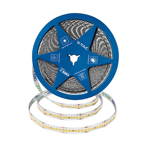 5m 18W/m LED strip, 238 LED/m - 24V, 135lm/W, IP20, kallvit