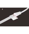 5m 230V RA93 vattentät HiCri slim COB strip - Inne/Ute, IP67, 296 LED, 10W/m, självhäftande