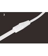 5m 230V RA93 vattentät HiCri slim COB strip - Inne/Ute, IP67, 296 LED, 10W/m, självhäftande
