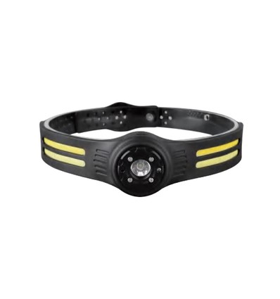 3W+5W laddningsbar LED pannlampa - 470lm, 230° vidvinkel, IP44, inkl. batteri