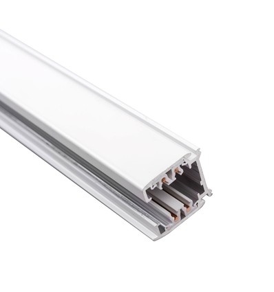 1m 1-fas skena för skenspotlight - Vit, 32x36x1000mm, IP20 inomhus