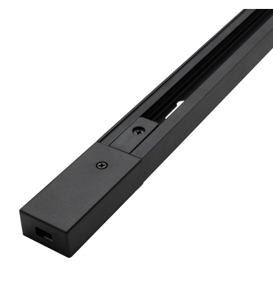 1m skena för skenspot - 1-fas, svart, 1F2W