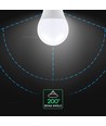 A65 VT-2017 LED 17W E27 - plastlampa, Cree-chip, 6500K, 200°, 6 års garanti