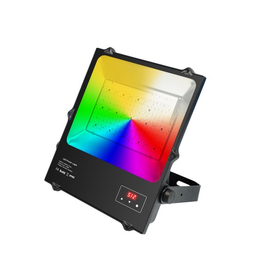 100W RGBW DMX strålkastare - IP65, arbetslampa, DMX512