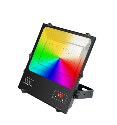 200W RGBW DMX strålkastare - IP65 utomhus, arbetslampa, DMX512