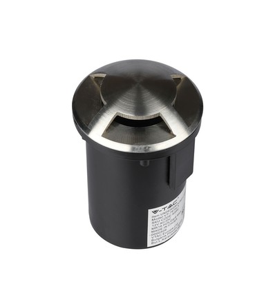 MR16 / GU5.3 markspot, 12V - IP67, rostfritt stål, Ø8,7cm, utan ljuskälla