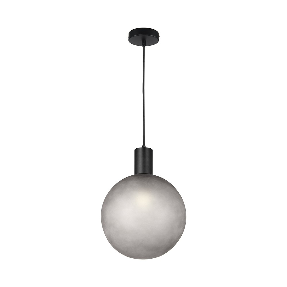 300x400mm Vt 89025 Taklampa E27 Dekorativ Sandgrå Sandmatt Svart
