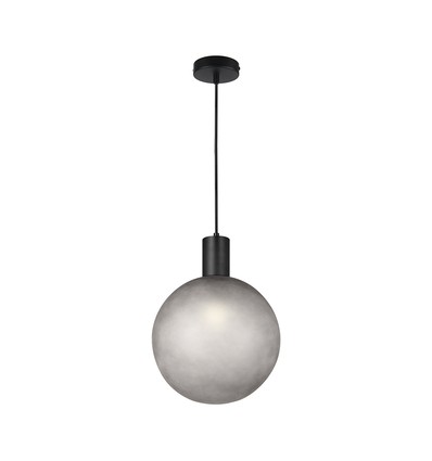 E27 Designer pendelupphäng - D100*H25mm, matt svart, utan ljuskälla