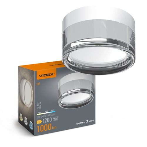 BHD01 LED-armatur 9W - vägg- och takmonterad, 2800/4000K, kallvit