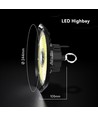 100W LED high bay, 155lm/W - CREE-chip, IP65, 90 grader, 6 års garanti