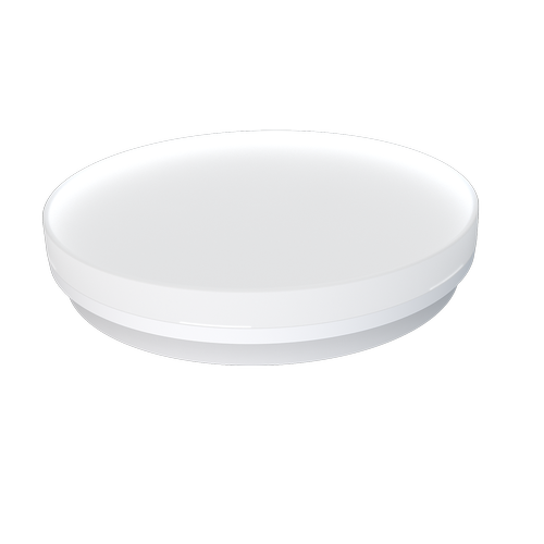 24/18/13W LED dimbar CCT taklampa - Ø28cm, IP54, vit kant