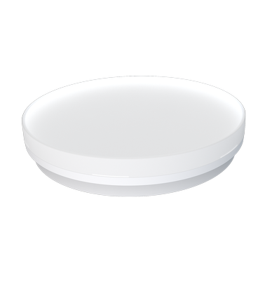 24/18/13W LED dimbar CCT taklampa - Ø28cm, höjd: 5cm, vit kant, inkl. ljuskälla