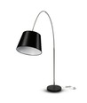 Vt-7451 golvlampa E27 - LED, med marmorfot, svart