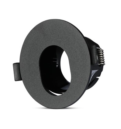 Vt-874 lampfattning GU10 - rund, svart