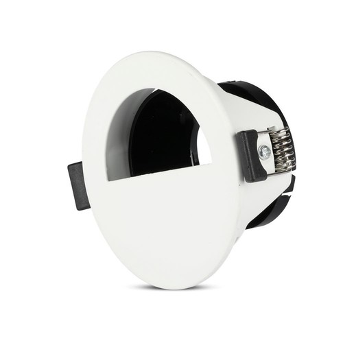 Vt-884 lampa GU10 - halvcirkel, vit+svart