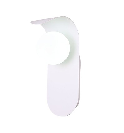 Designer vägglampa vit G9 - Hus