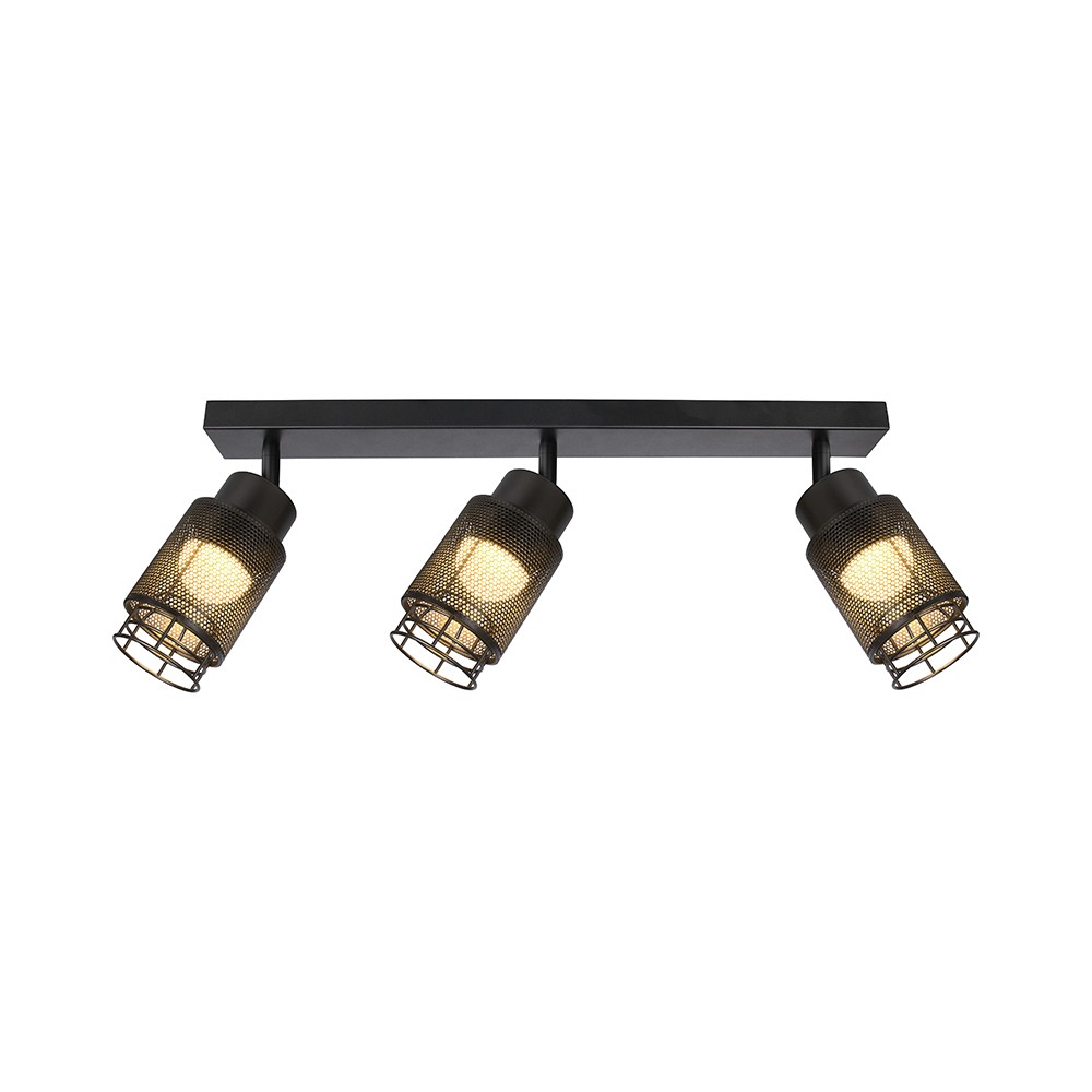 685x211 Mm Vt 89015 Taklampa 3x6w Led Dekorativ 3000k Matt Svart Kulör : Varm
