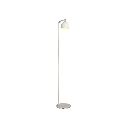 1410 mm VT-89024 golvlampa 10W - LED, dekorativ, 250x, 3000K, borstad nickel + vit