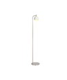 1410 mm VT-89024 golvlampa 10W - LED, dekorativ, 250x, 3000K, borstad nickel + vit