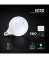 E27 22W LED glob-lampa - Ø12 cm, 6 års garanti, G120, Cree chip