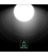 E27 22W LED glob-lampa - Ø12 cm, 6 års garanti, G120, Cree chip