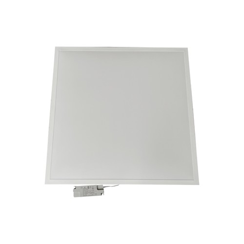60x60 bakgrundsbelyst LED-panel, 40W - 120 lm/W, slim, 18mm hög, vit kant,