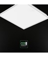 60x60 bakgrundsbelyst LED-panel, 40W - 120 lm/W, slim, 18mm hög, vit kant,