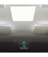 60x60 LED-panel, 40W - 120 lm/W, 5 års garanti, vit ram