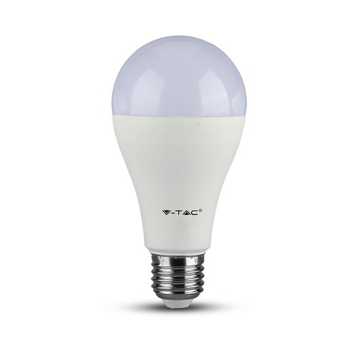 A60 VT-2113 LED 10,5W E27 - plastlampa, 4000K, 3 st./förpackning