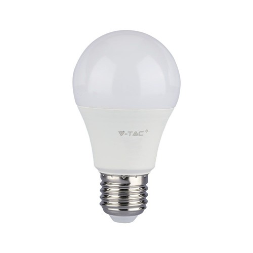 A60 VT-2113 LED 10,5W E27 - plastlampa, 6500K, 3 st./förpackning