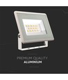 10W LED strålkastare - IP65, vit, 3000K, 110 grader, utomhus