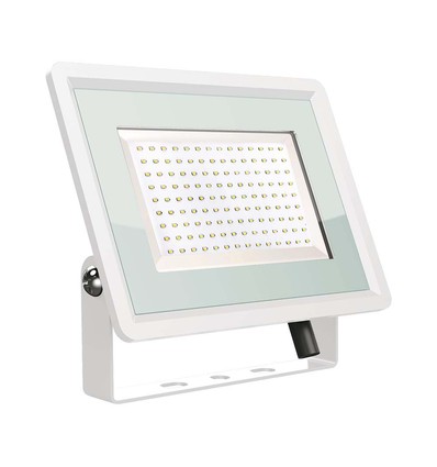 200W LED strålkastare - 88lm/W, IP65, vitt hölje, 4000K, utomhus